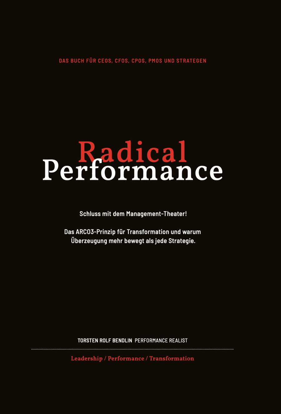Radical Performance Buchcover